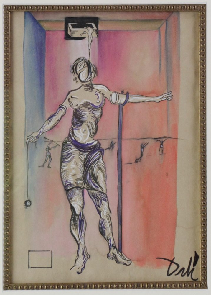 Salvador Dalí Dali, Nude, Watercolor Drawing MutualArt