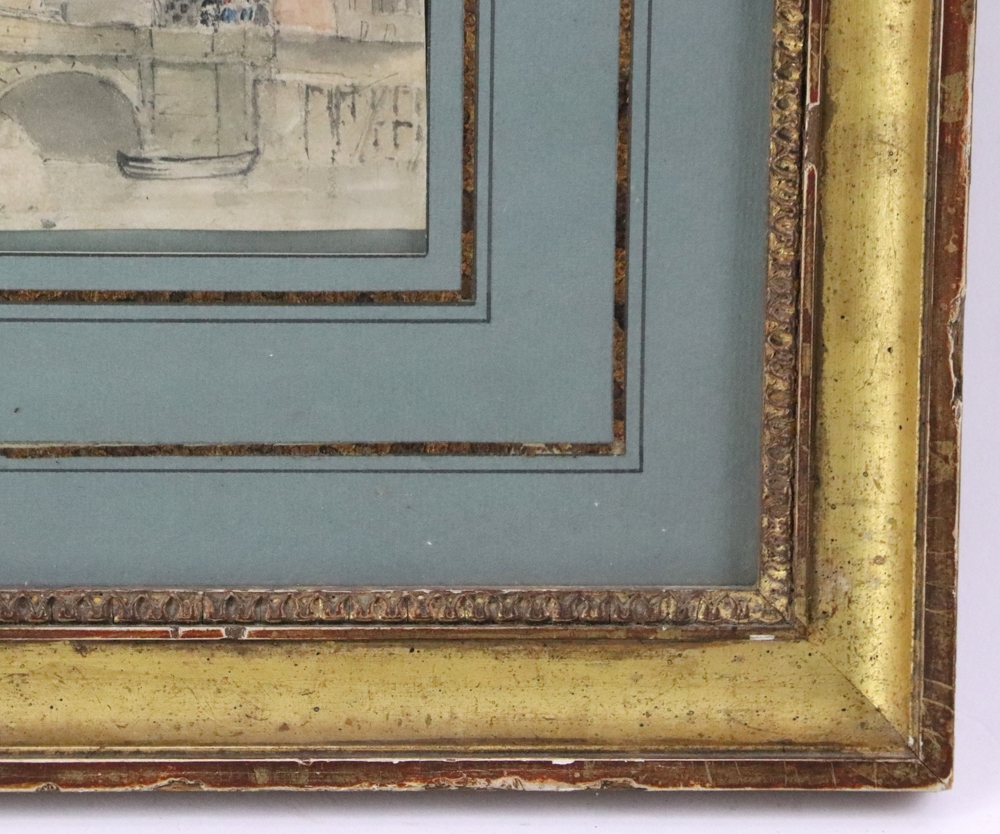 Artwork by John Constable, John Constable, The Bridge at Sandwich, Made of watercolor