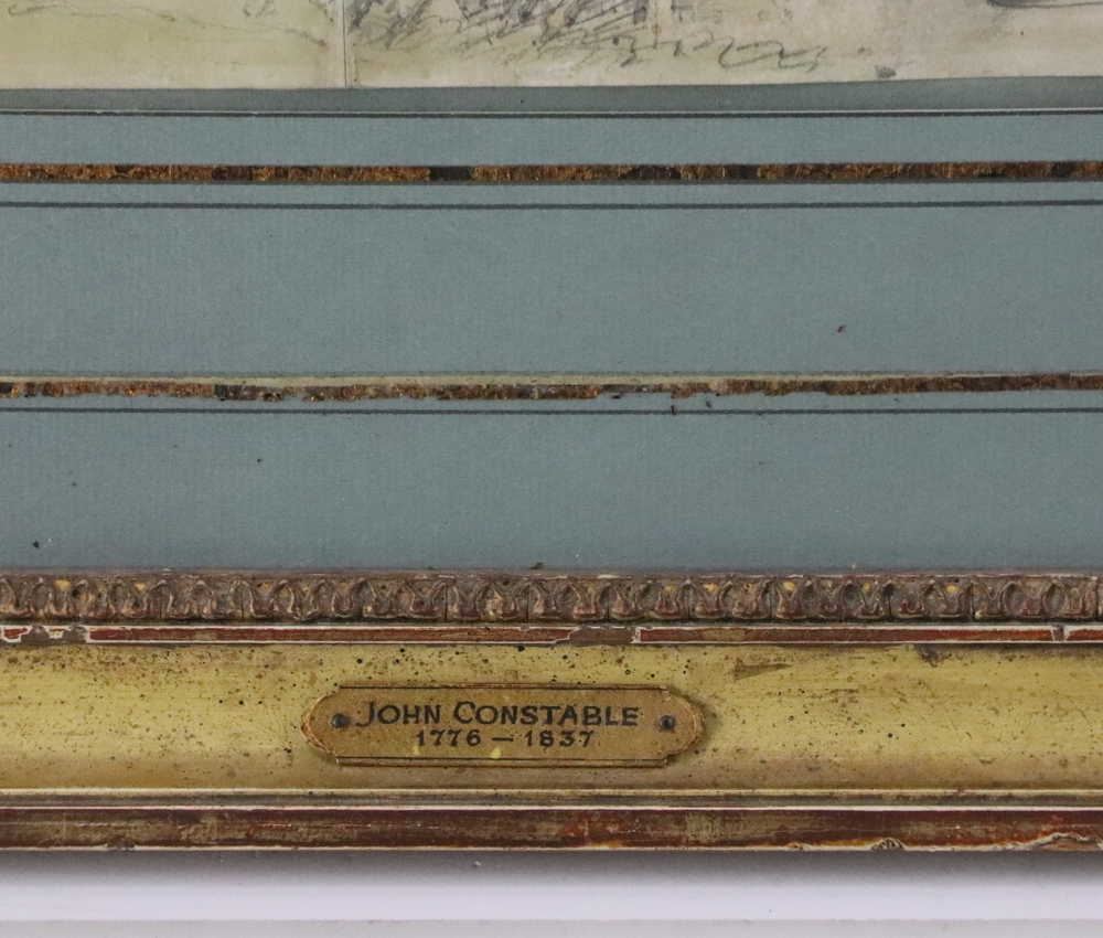 Artwork by John Constable, John Constable, The Bridge at Sandwich, Made of watercolor