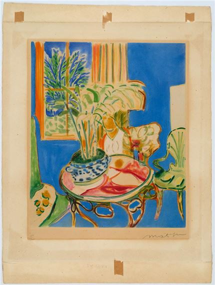 Henri Matisse | Petit Interieur Bleu (1952) | MutualArt
