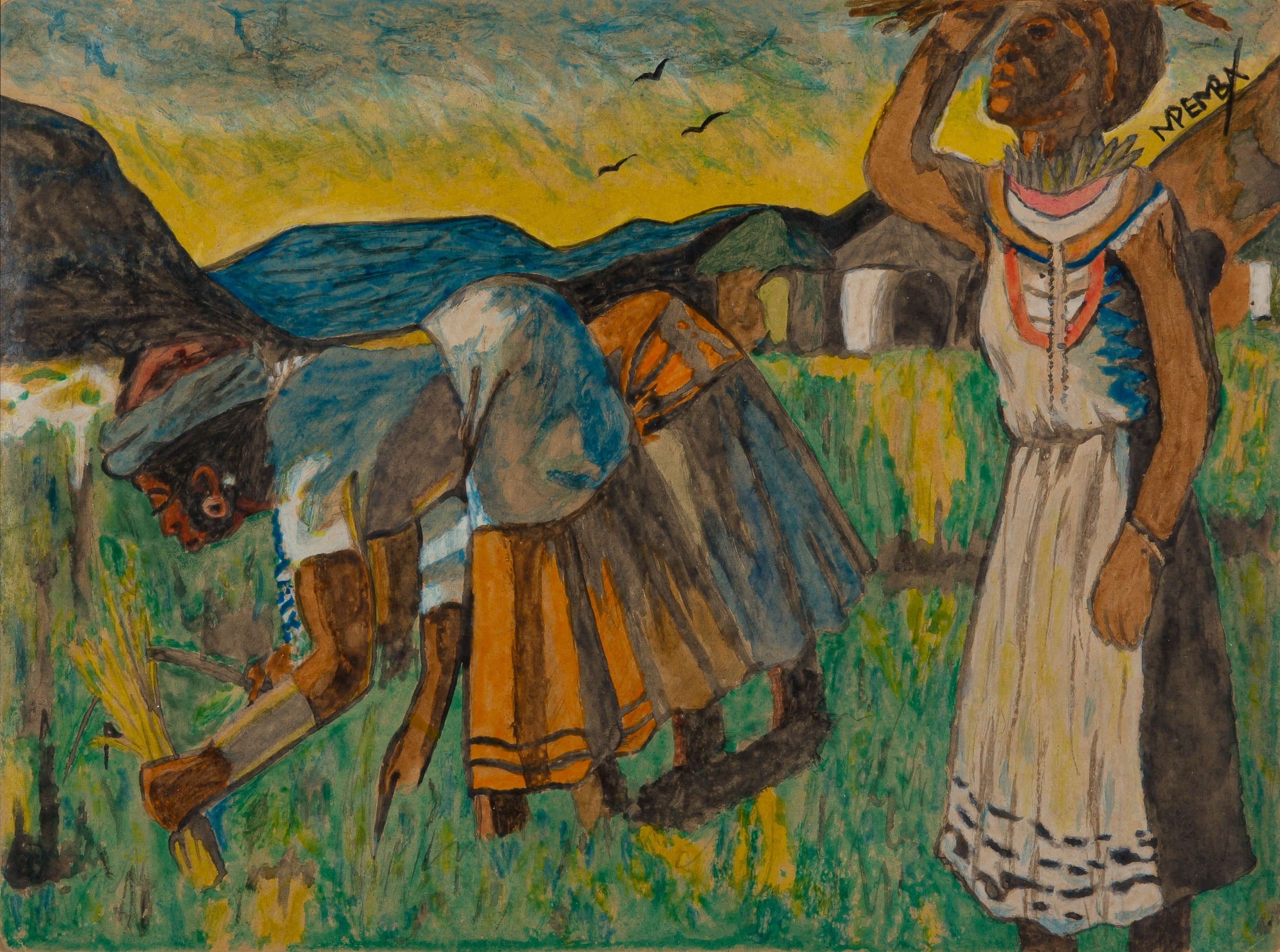 George Pemba | WOMEN HARVESTING | MutualArt