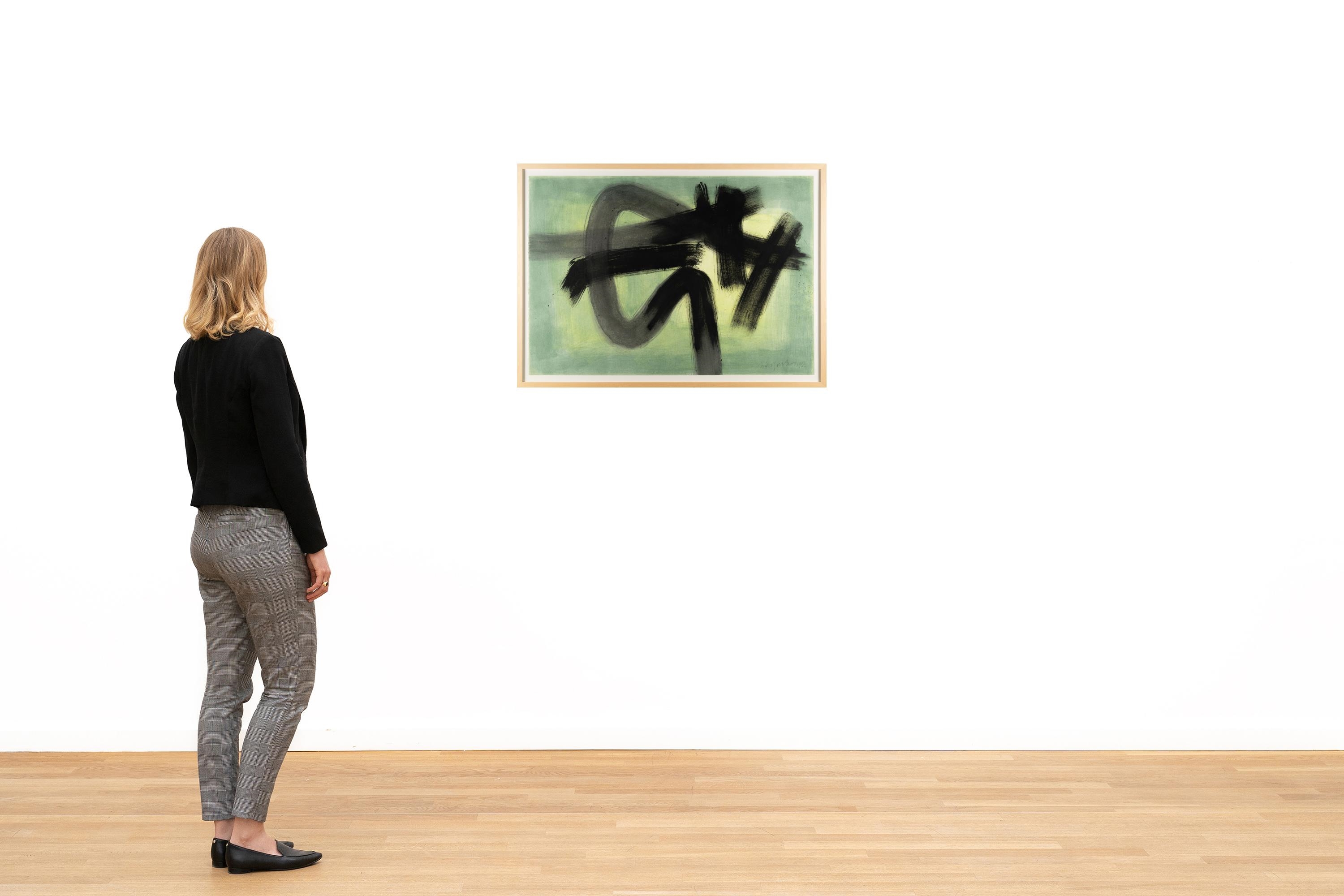 Artwork by Erich Fuchs, Ohne Titel, Made of Watercolor and ink on strong watercolor paper