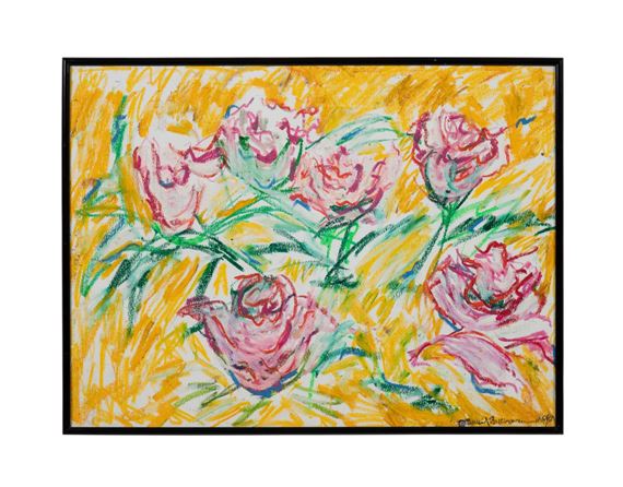 . Untitled - Mauve Floral Medley - 1998 by Beverly Buchanan, 1998