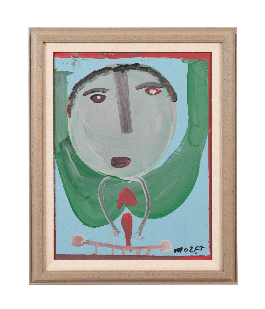 Mose Tolliver | MOSE TOLLIVER FIGURAL FOLK ART PAINTING | MutualArt