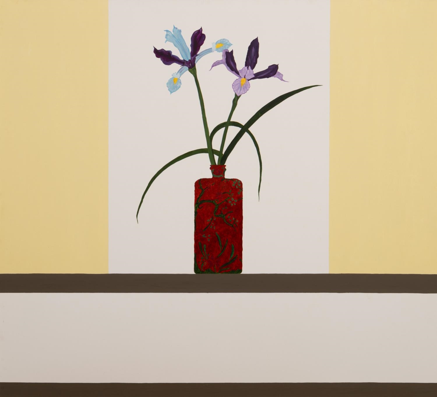Ed Baynard | TWO IRIS IN AN ORIENTAL VASE (1986) | MutualArt