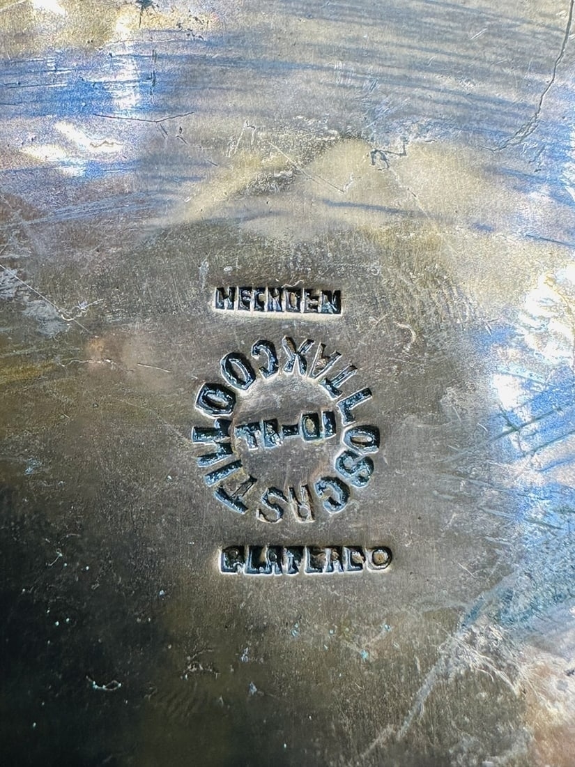 Artwork by Los Castillo, Copper and Mother of Pearl Inlay Lobed Vase by Los Castillo, Mexico 1960's, Made of sculpture