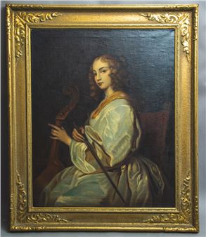 Die Gambenspielerin - Albert Fickert