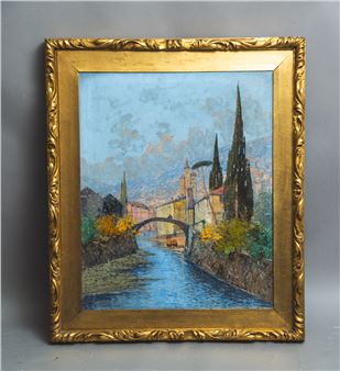 Italienische Landschaft - L. Ricci