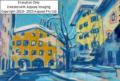 (Warschau 1950 geb.; lebt und arbeitet in Wien) Kitzbühel im Winter - Tomasz Metlewicz