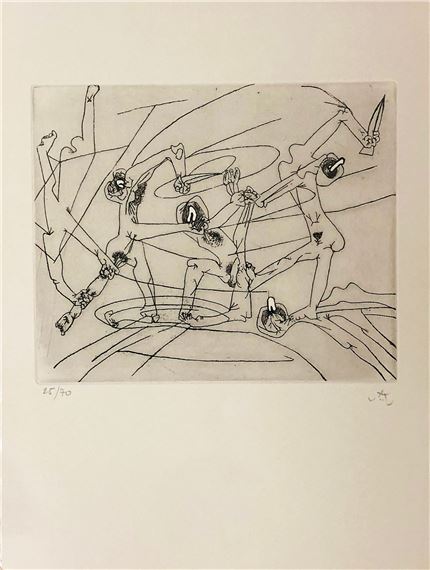 Roberto Matta | Roberto Matta - Untitled 203 (From the New School (1980 ...