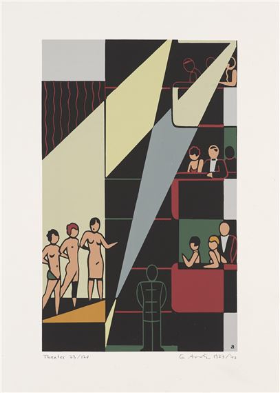 2 Arbeiten by Gerd Arntz, 1977