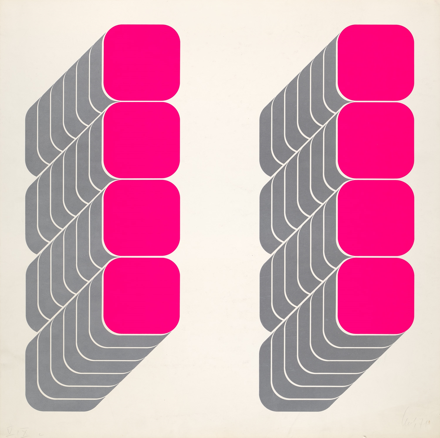 Artwork by Thomas Lenk, o, Made of Serigraph