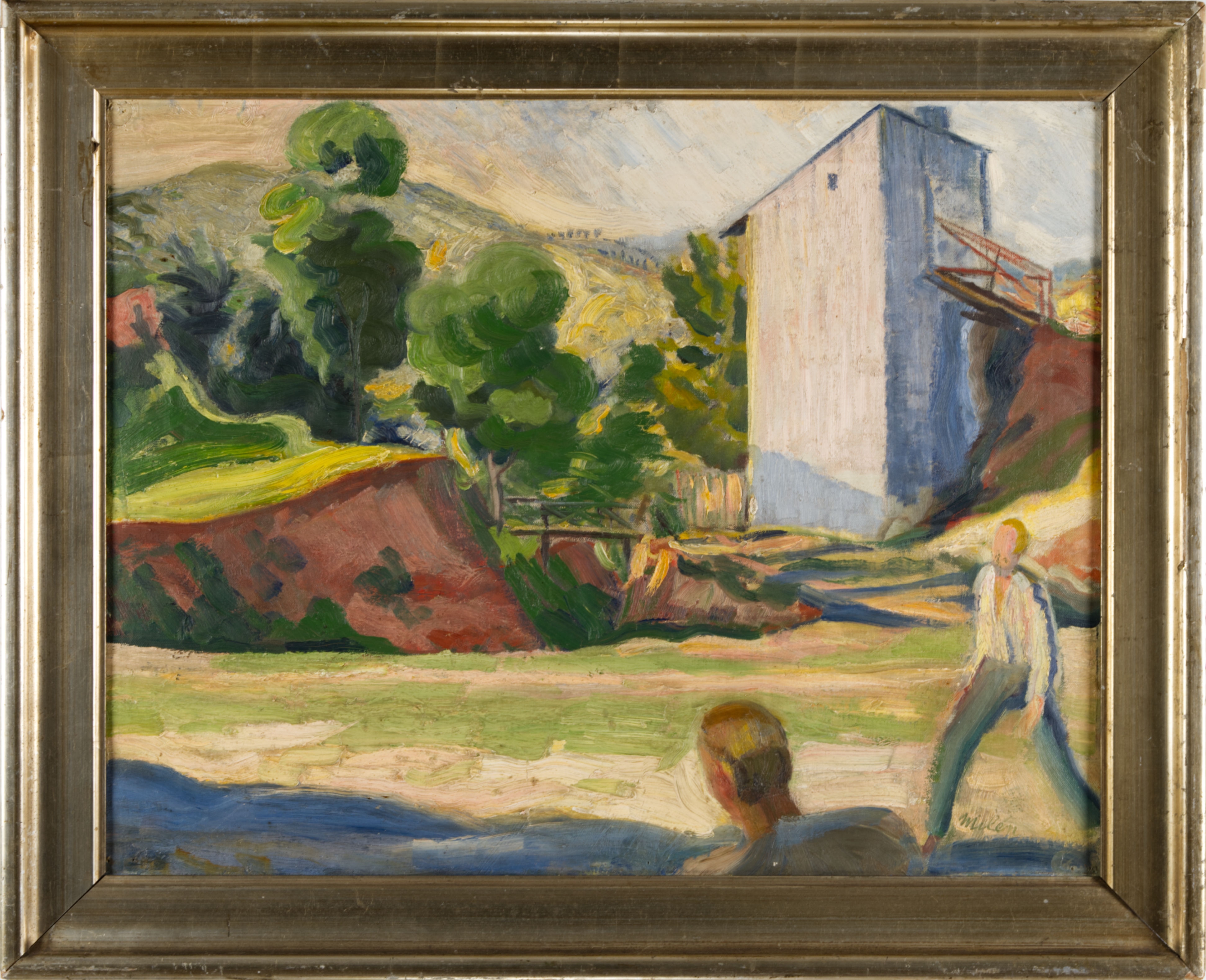 Artwork by Eduard Milén, AUTUMN SUN, Made of Oil on canvas