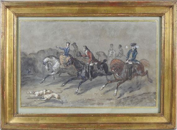 Hunting scene - Nikolas Moreau