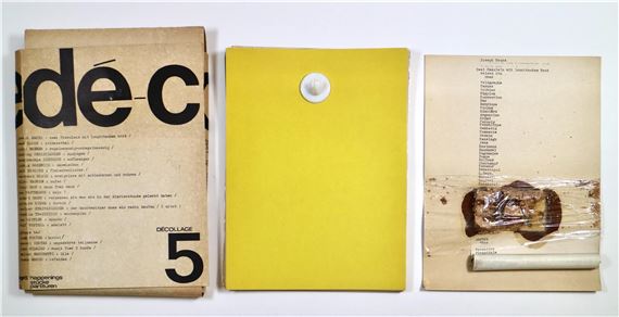 Dé-coll/age No.5, Happenings/Stücke /Partituren by Wolf Vostell, February 1966 ,1967