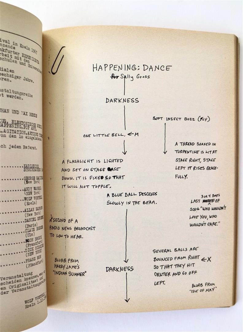 Artwork by Wolf Vostell, Dé-coll/age No.6, Bulletin der Fluxus und Happening Avantgarde, Made of blue pen on photographic paper