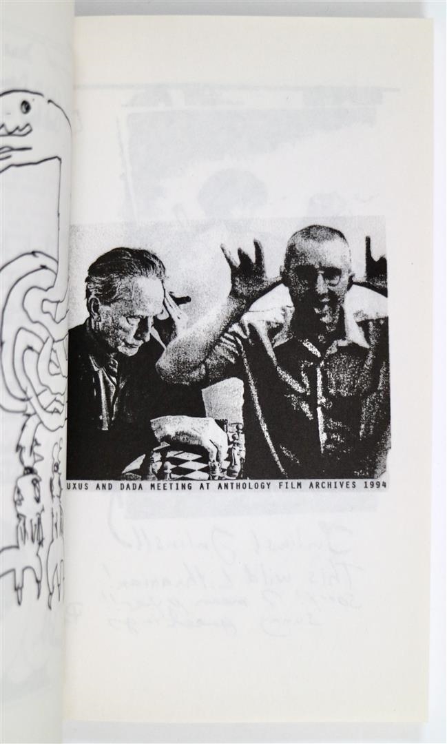 Artwork by Jonas Mekas, Artists' Book, Made of black marker