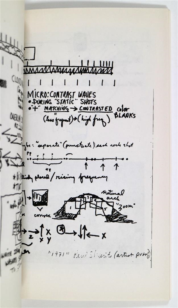 Artwork by Jonas Mekas, Artists' Book, Made of black marker