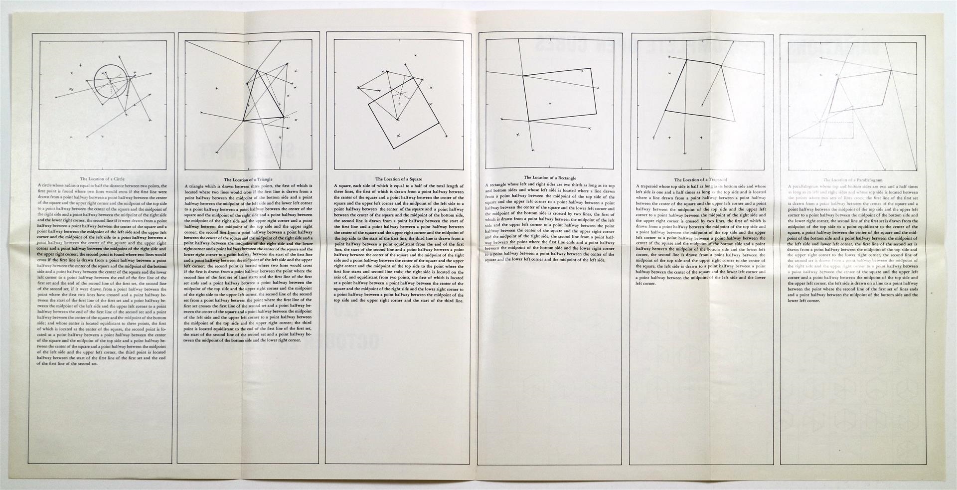 Sol LeWitt | Wall Drawings and Structures: The locations of six ...