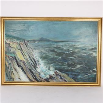 MER BORD DE FALAISE - André Bourdet