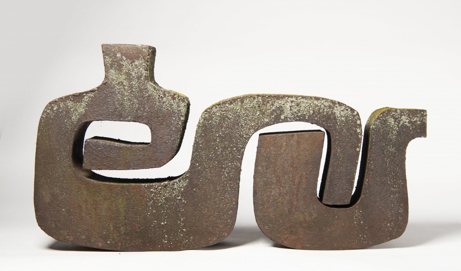 Artwork by Miroslav Vystrčil, LYING WOMAN, Made of iron