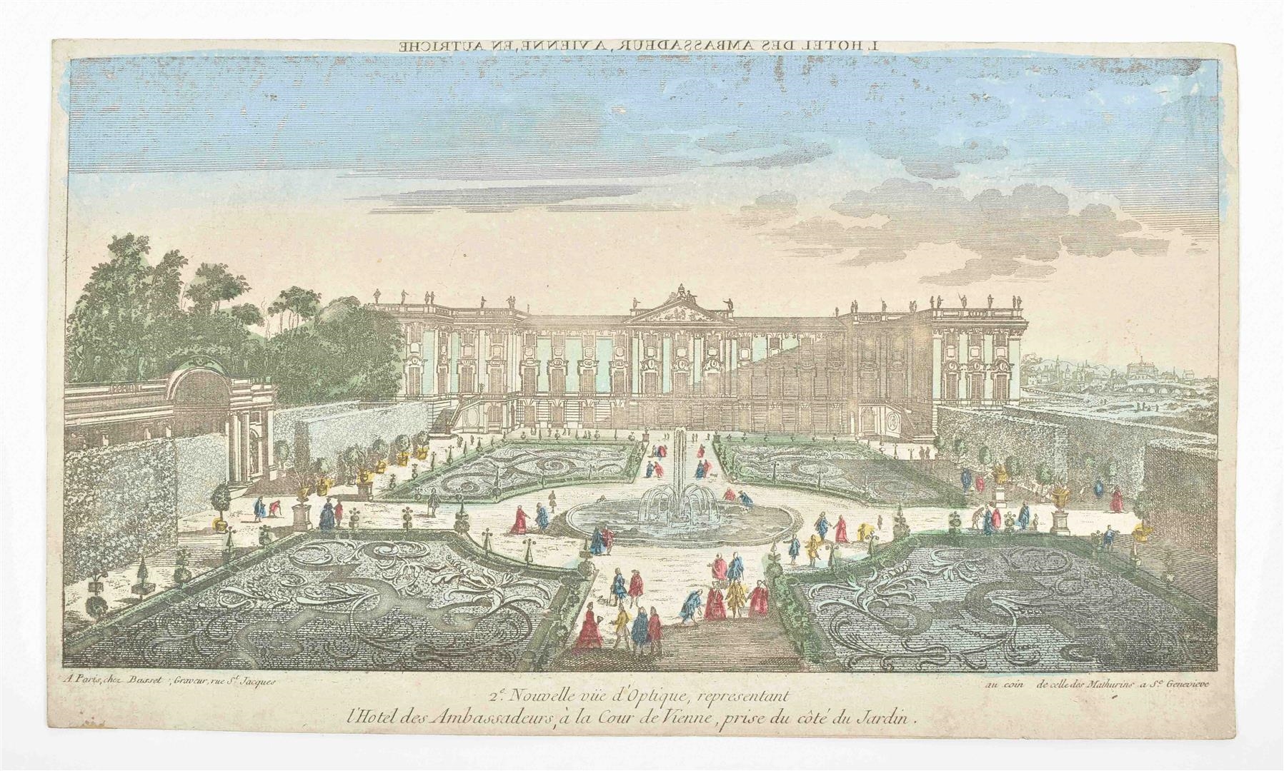 Artwork by Du Jardin, Optical views, lot of ten