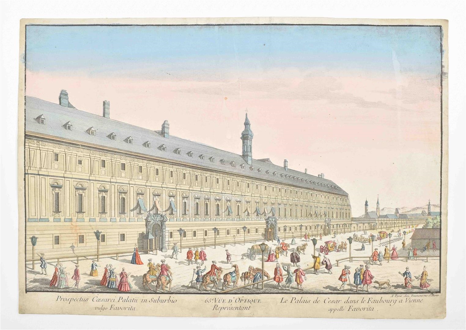 Artwork by Du Jardin, Optical views, lot of ten