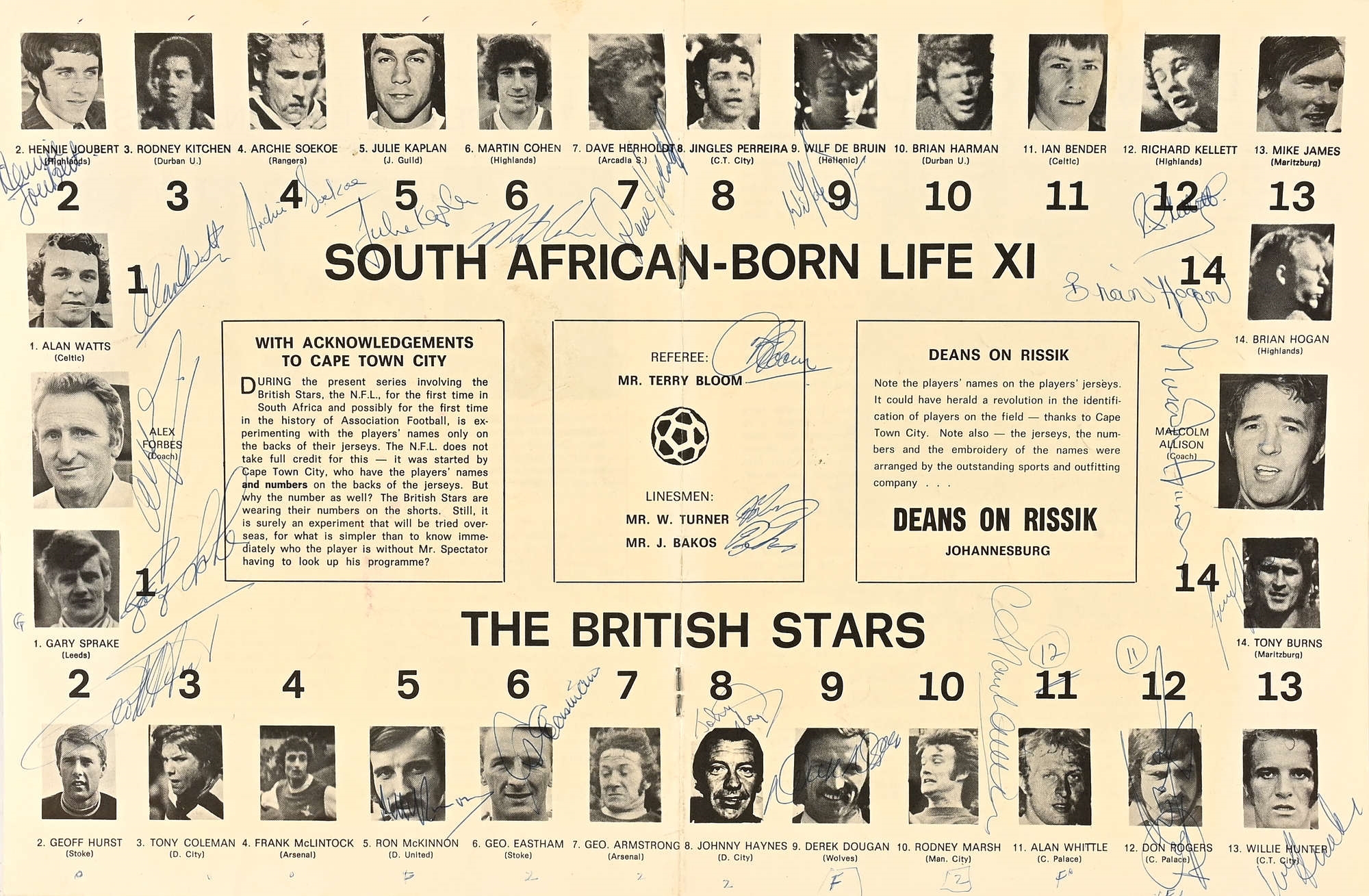 Alan Wilson Watts | South Africa - Born Life XI v The British Stars ...