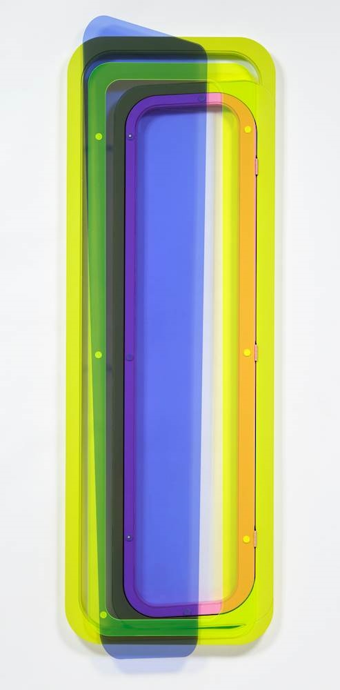 Artwork by Tobias Rehberger, FR 1, Made of Lacquer on MDF, acrylic glass