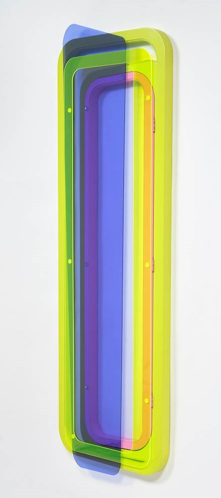 Artwork by Tobias Rehberger, FR 1, Made of Lacquer on MDF, acrylic glass