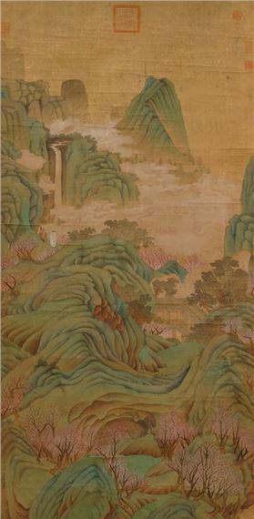 A LANDSCAPE PAINTING IN THE STYLE OF QIU YING (c. 1494C1551/52 by Qiu Ying
