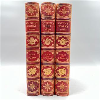 Goethe’s Works. Hjalmar Boyesen. 1885 Large Decorative 3 Vol Set - Hjalmar Boyesen
