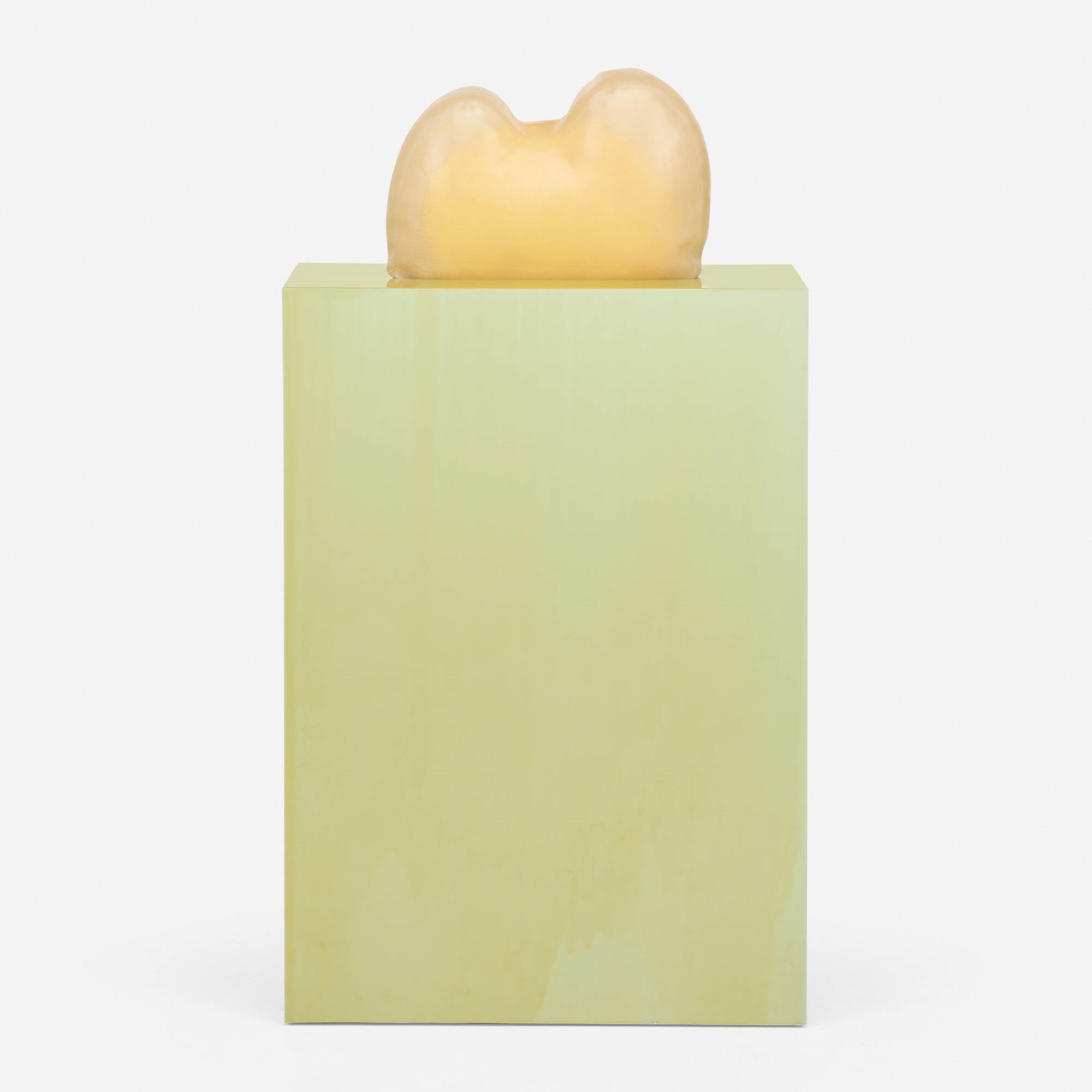 Artwork by Antoine Catala, Logo to Enhanced Communication, Made of silicone rubber, paint