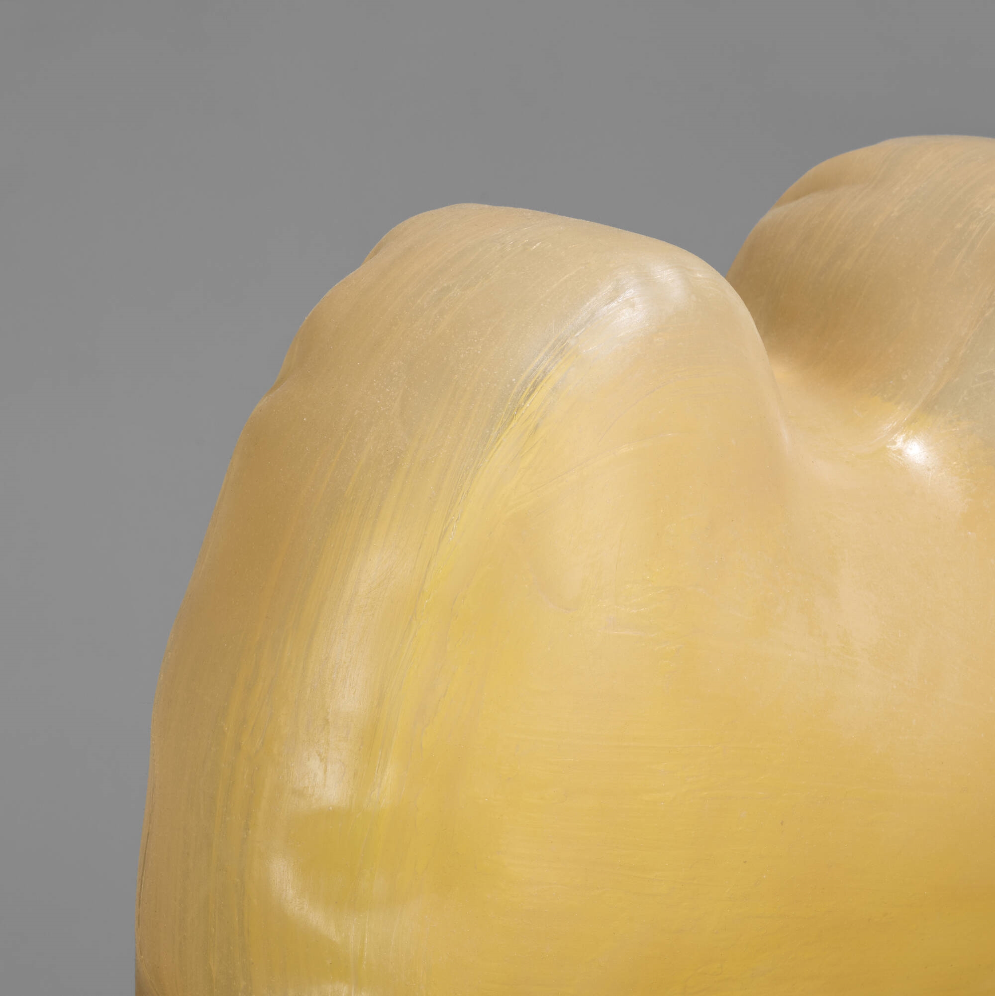 Artwork by Antoine Catala, Logo to Enhanced Communication, Made of silicone rubber, paint