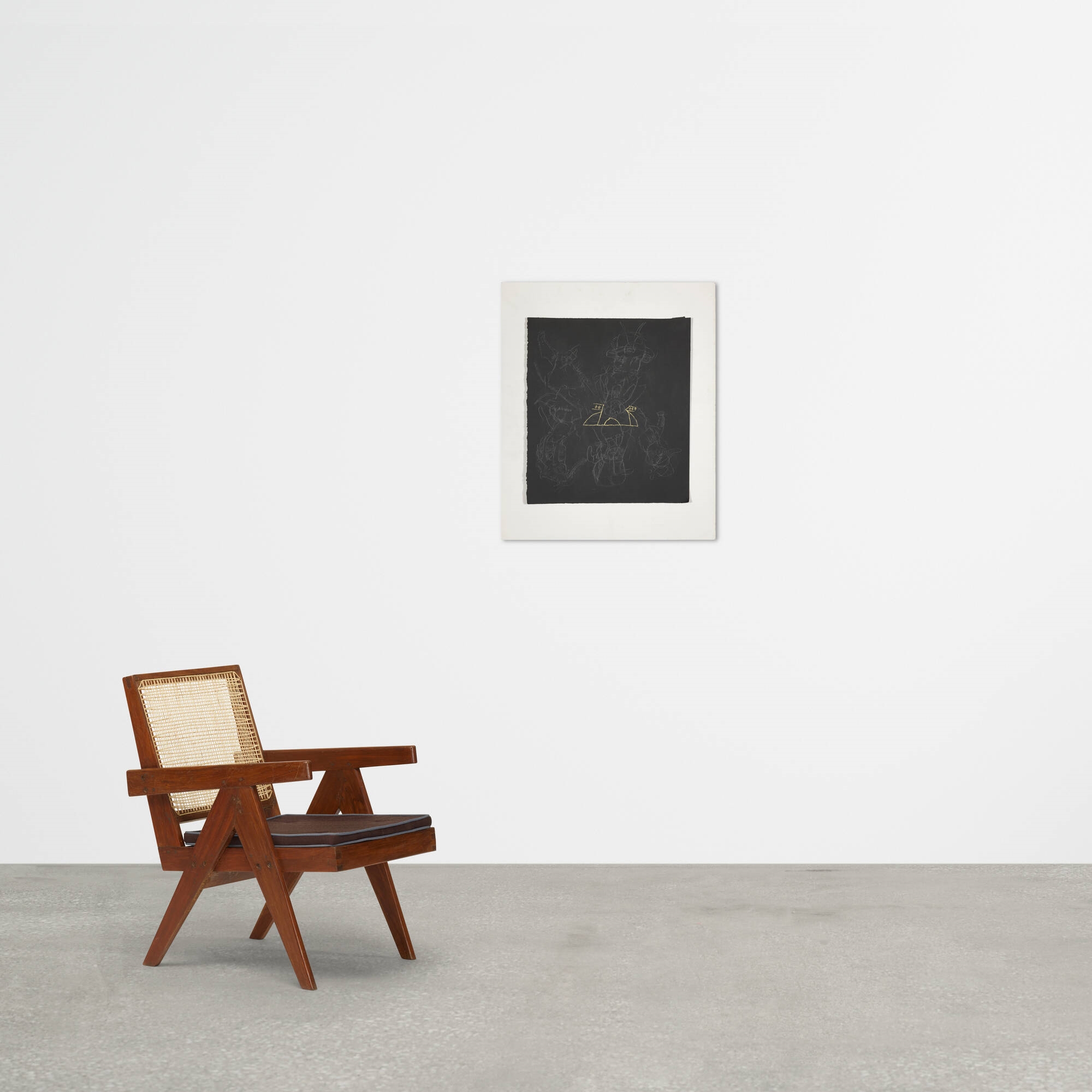 Artwork by Steven Doughton, (Blind Farmer) Roots, Legs and Wings, Made of pencil and gold ink on paper