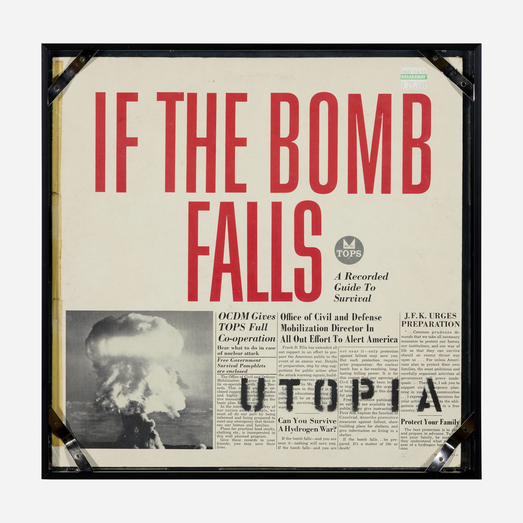 Adam Stennett | If The Bomb Falls- Utopia (double-sided) (2013) | MutualArt