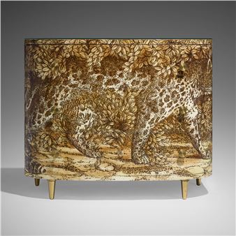 Leopardo curved chest of drawers - Barnaba Fornasetti