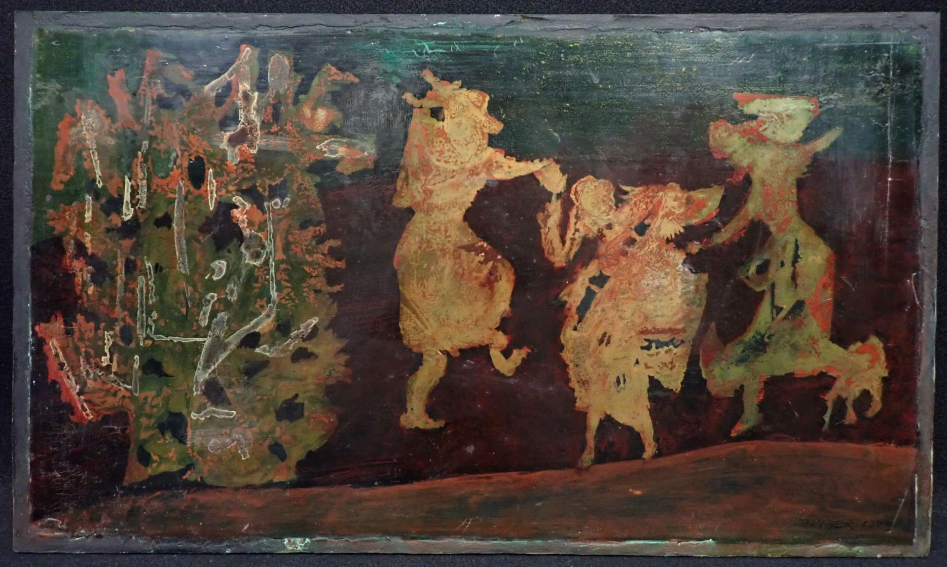 Sam Ringer | Trois personnages dansant (1973) | MutualArt