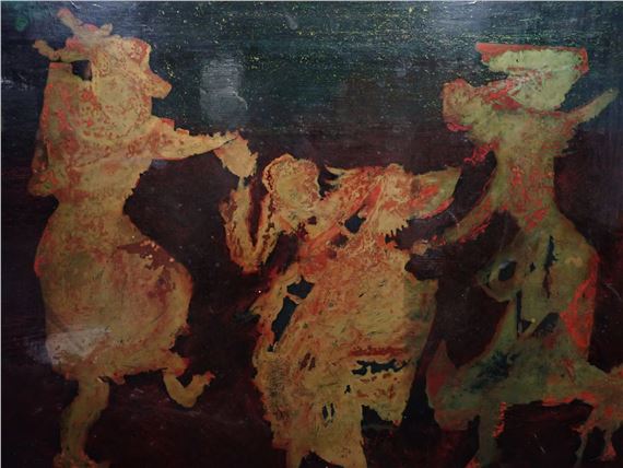 Sam Ringer | Trois personnages dansant (1973) | MutualArt