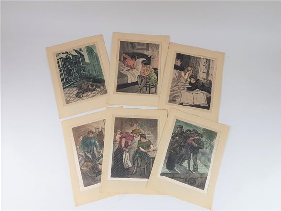 Curiosa : Lot de six  dont certaines érotiques by Leon Courbouleix