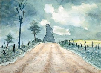 Carmen Cicero: Drawings and Watercolors: Tales of Intrigue, Danger, and Humor - June Kelly Gallery