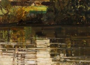 Abendsonne an der Amper by Bernhard Buttersack