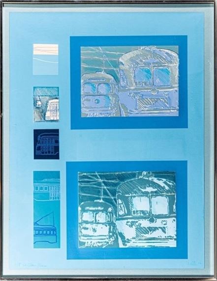 CHARLES PACHTER "ST CLAIR BLUES 1972 A/P SERIGRAPH by Charles Pachter, 1972