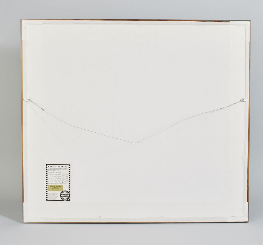 Artwork by Erik Wessel-Fougstedt, Sweden. Signed, Made of WOOD ENGRAVING