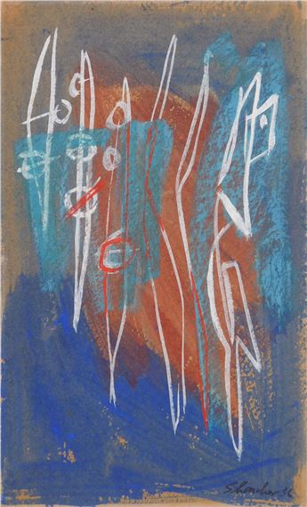 Louis Schanker (American, 1903-1981) watercolor by Louis Schanker, 1936