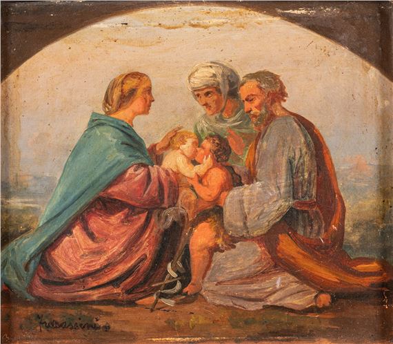 Holy Family - Cesare Fracassini