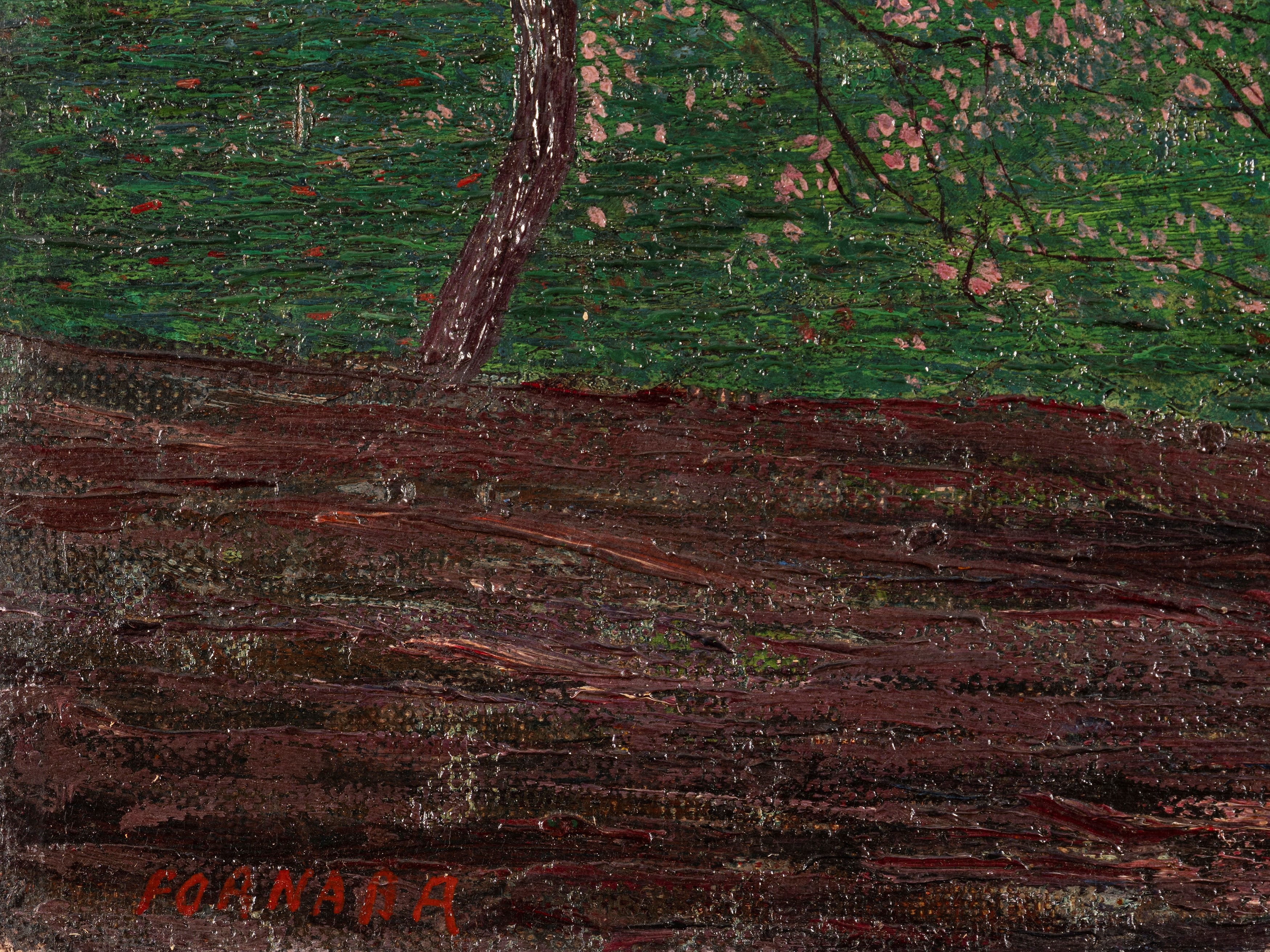 Artwork by Carlo Fornara, April Vespers, Made of oil on canvas