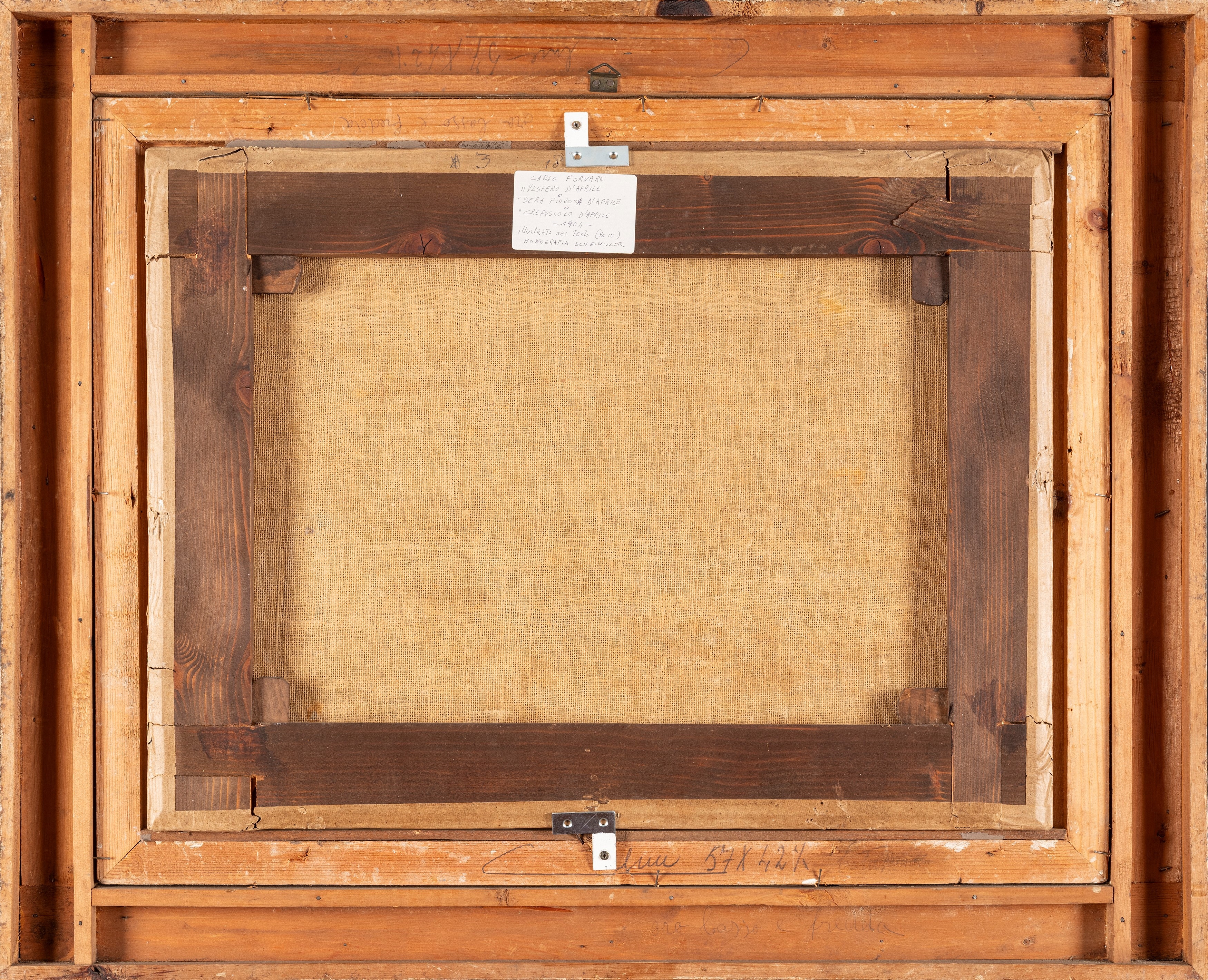 Artwork by Carlo Fornara, April Vespers, Made of oil on canvas