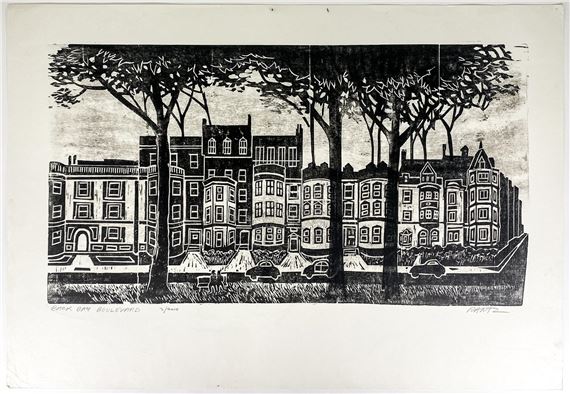 Carl Rantz | Carl Rantz Print SIGNED [Back Bay Blvd] | MutualArt