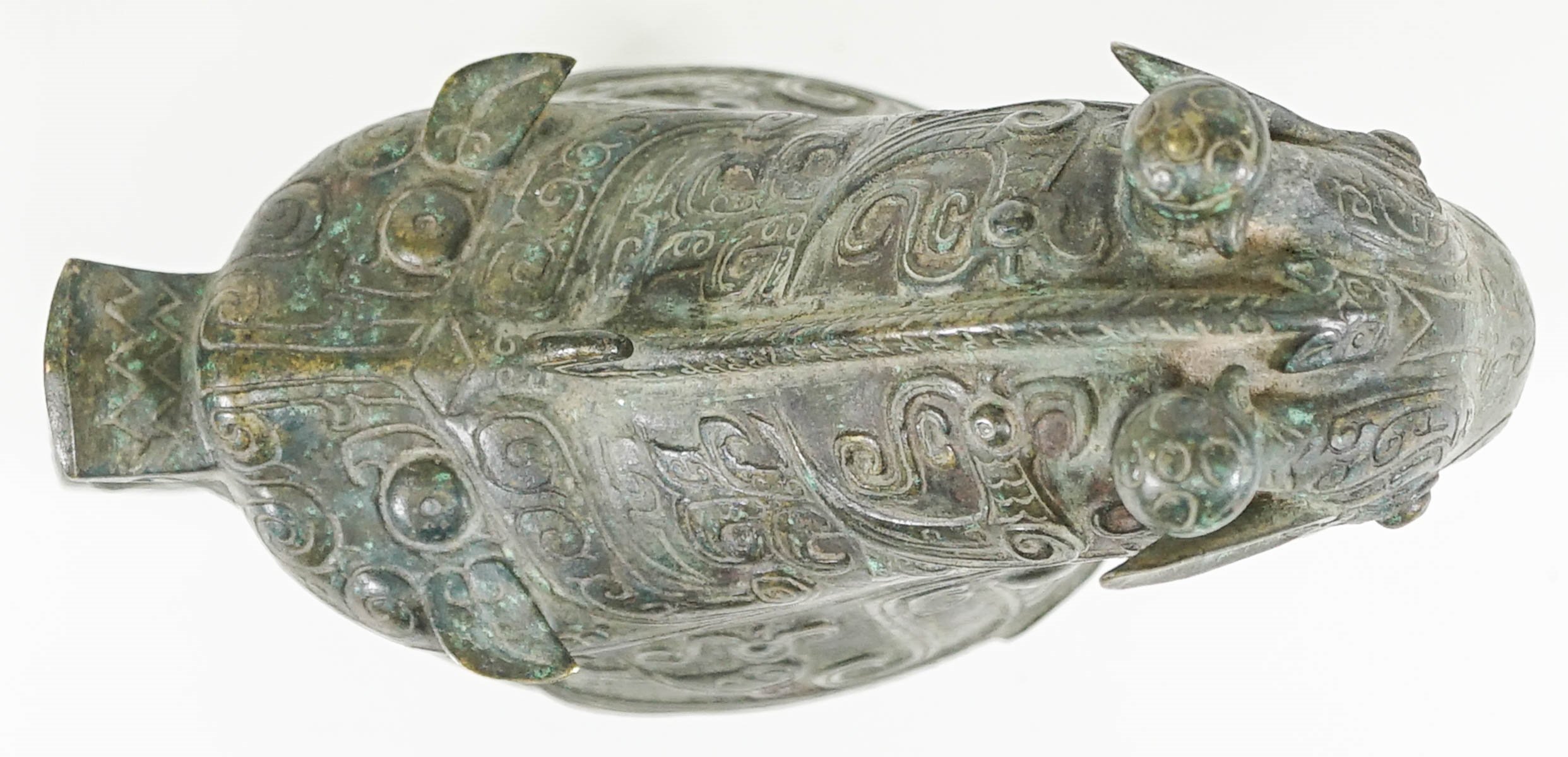 Artwork by Chinese School, A Chinese Bronze Wine Vessel Gong, Made of bronze